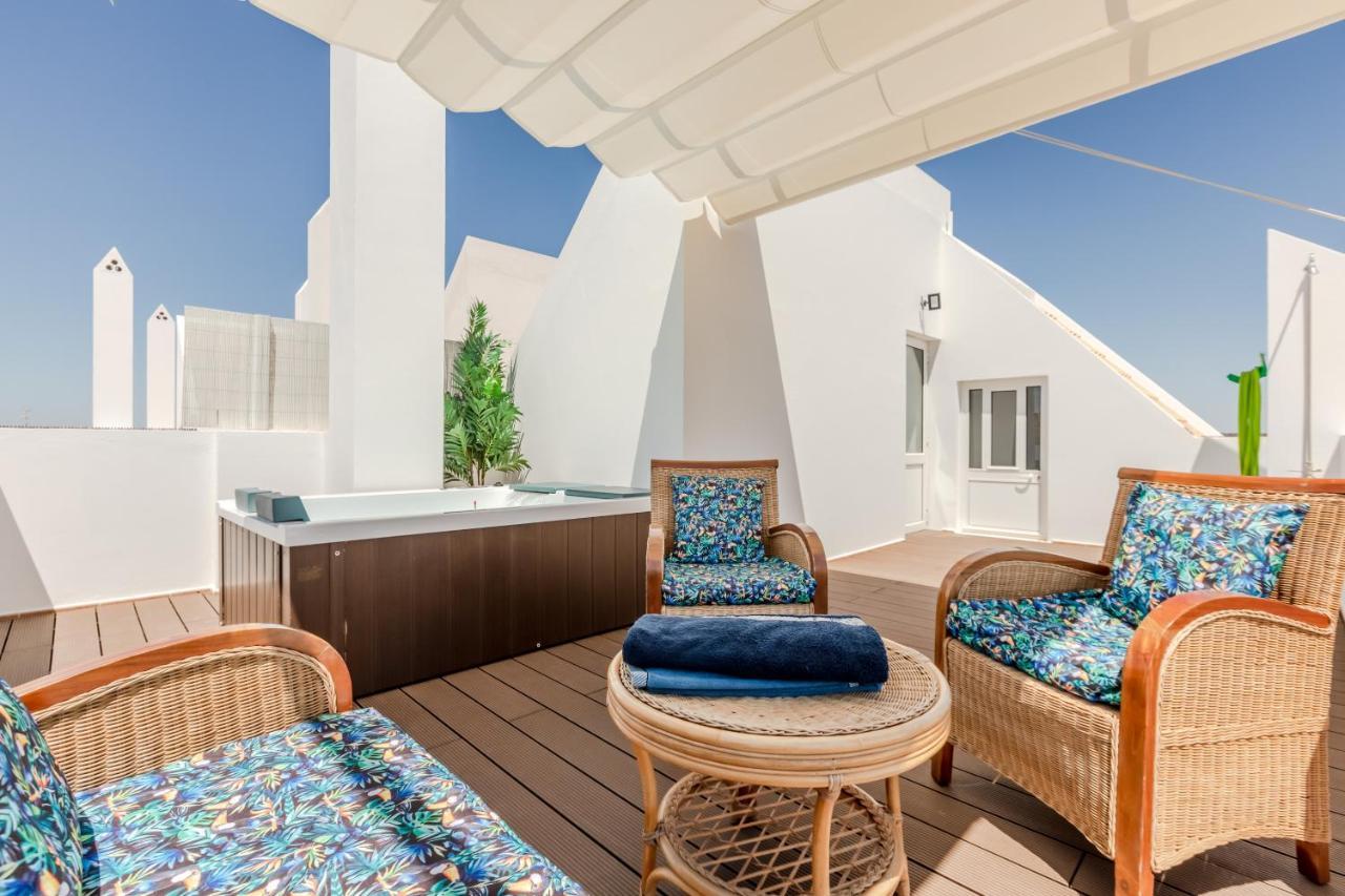 Seascape Villa Private Pool & Rooftop Jacuzzi With Sea View Near Manta Rota Beach Vila Nova de Cacela Exteriör bild